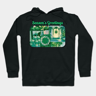 Season's Greetings Collage Artwork Hoodie